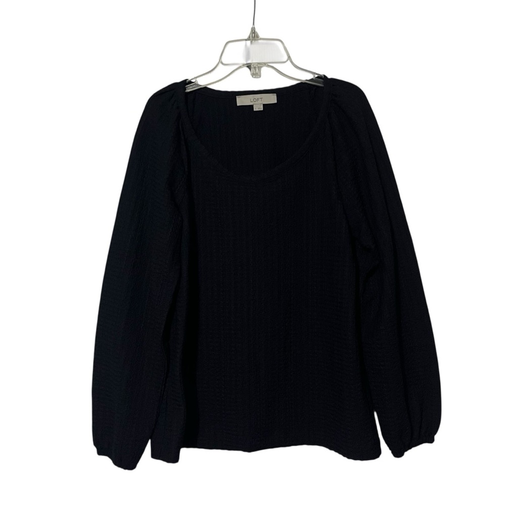 Loft size small women’s dark navy blue long sleeve top